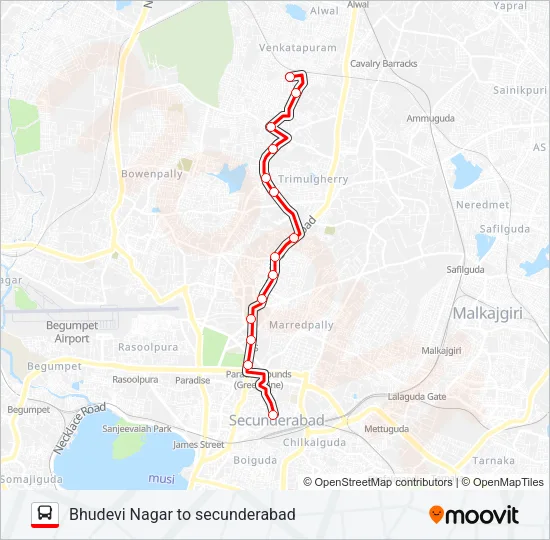 23B Bus Line Map