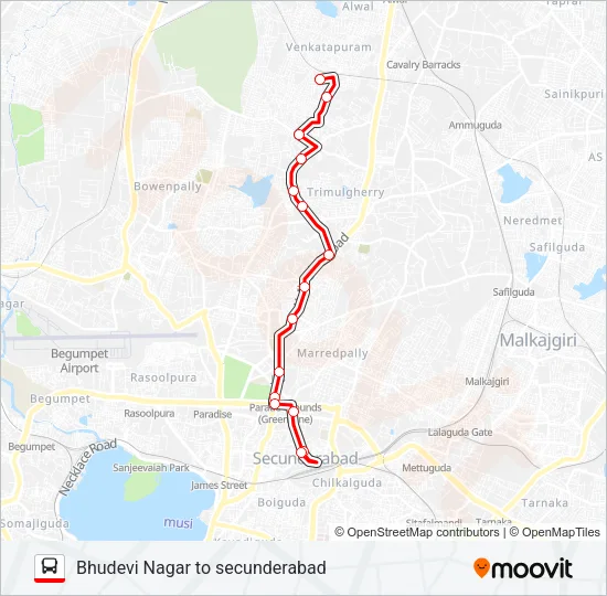 23B Bus Line Map