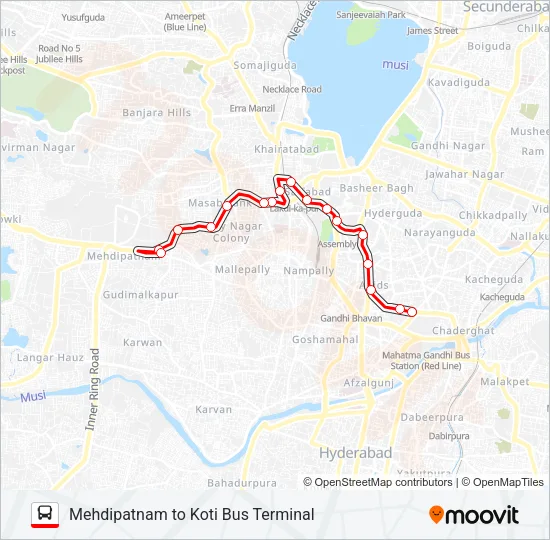 118 Bus Line Map