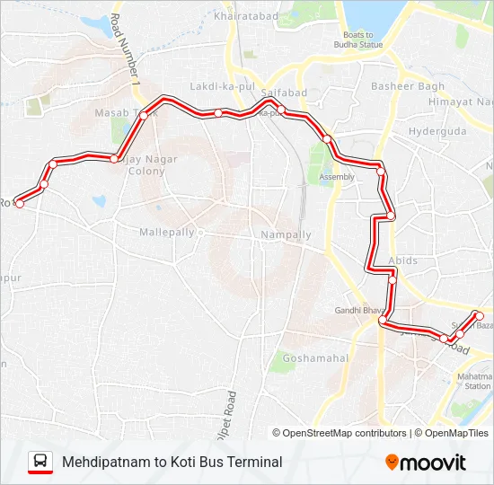 118 Bus Line Map