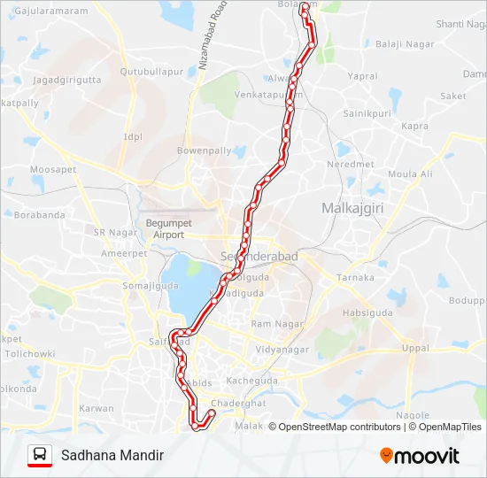 8R Bus Line Map
