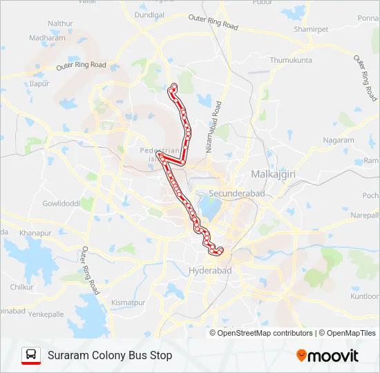 9K/283K Bus Line Map