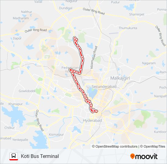 9K/283K bus Line Map