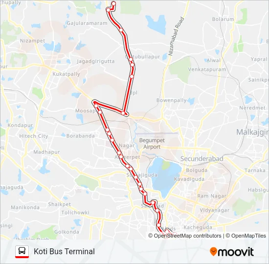 9K/283K Bus Line Map