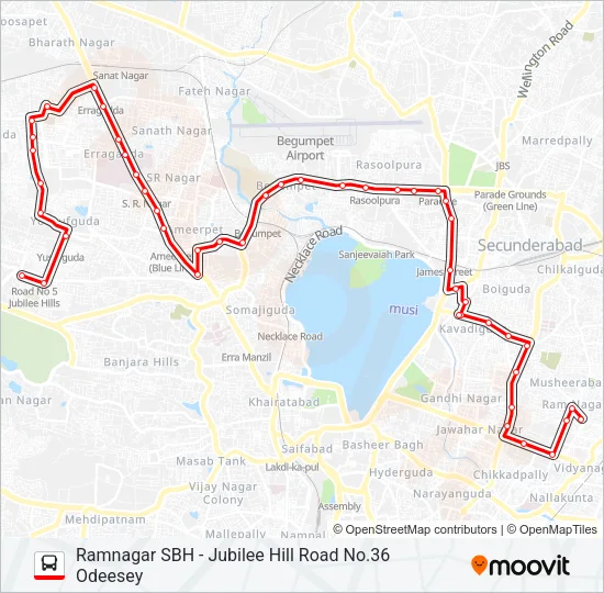 45G Bus Line Map