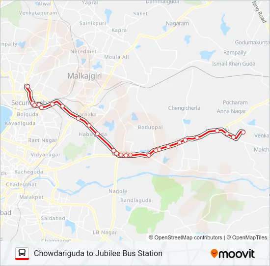 18C Bus Line Map