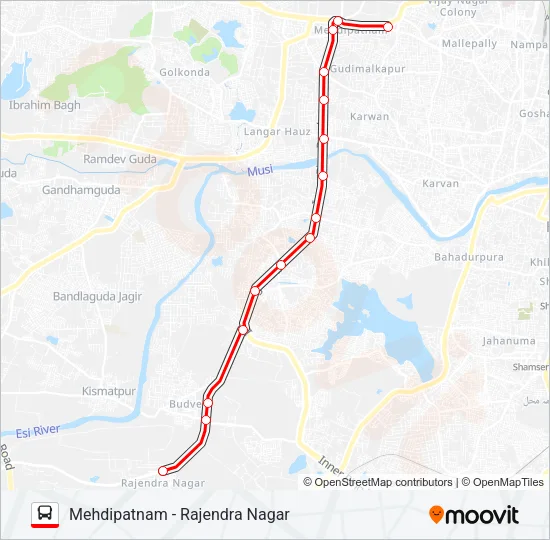 92 Bus Line Map