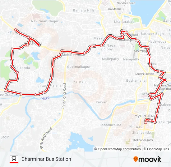 65S Bus Line Map