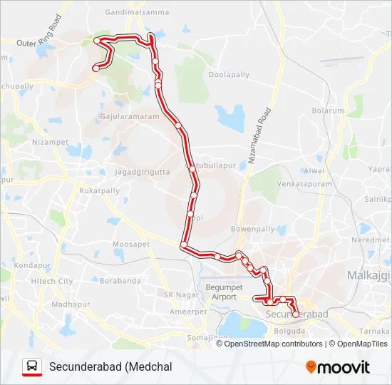 272S Bus Line Map