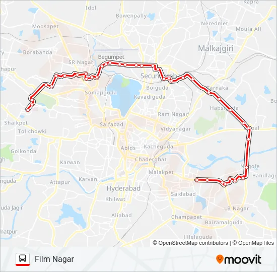 47Y/90D Bus Line Map
