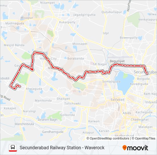 10W bus Line Map