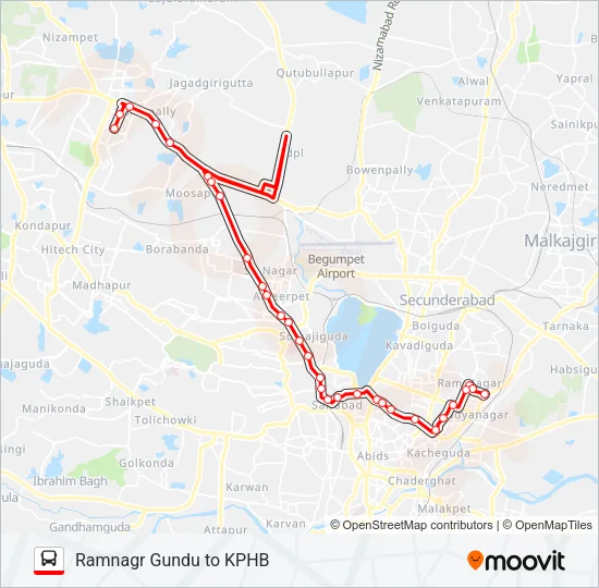 190RK Bus Line Map