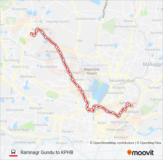 190RK Bus Line Map