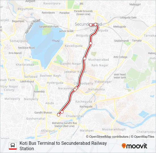 1K Bus Line Map