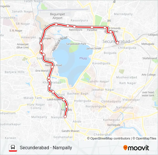 49 Bus Line Map
