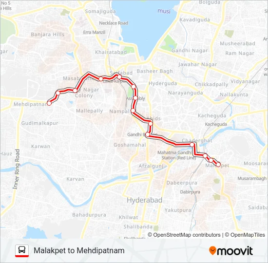 98 Bus Line Map