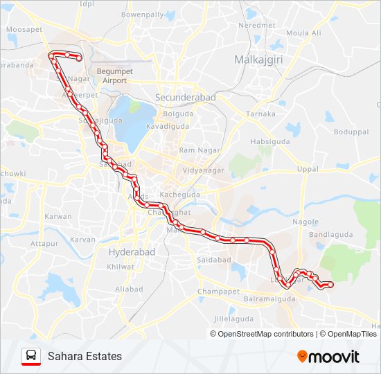 Hyderabad To Yadagirigutta Bus Route Map 158Dl Route: Schedules, Stops & Maps - Sahara Estates (Updated)