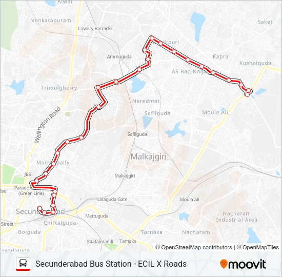 37 Bus Line Map