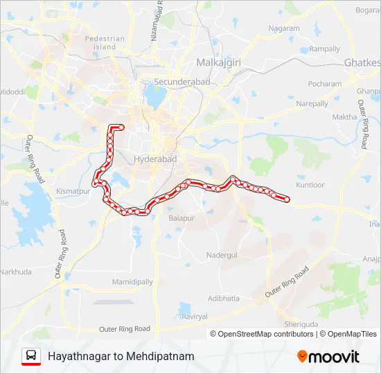 300H Bus Line Map