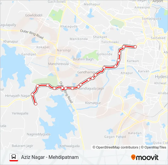 288Z Bus Line Map