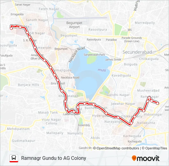190AG Bus Line Map