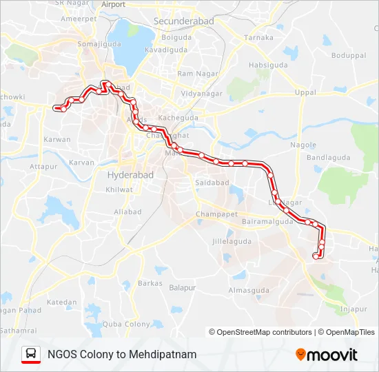 156V Bus Line Map