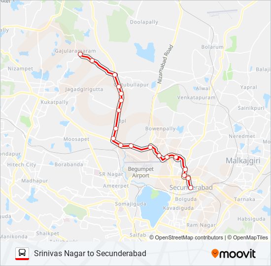 171C bus Line Map