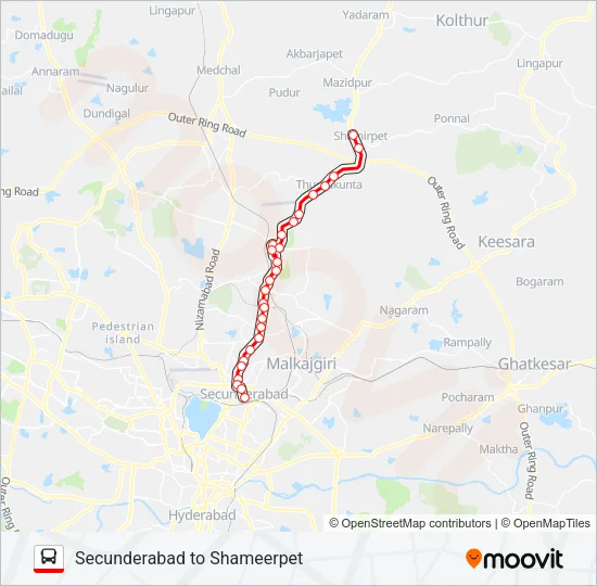 211 Bus Line Map