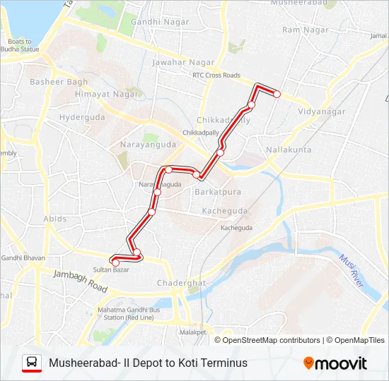 86V Bus Line Map