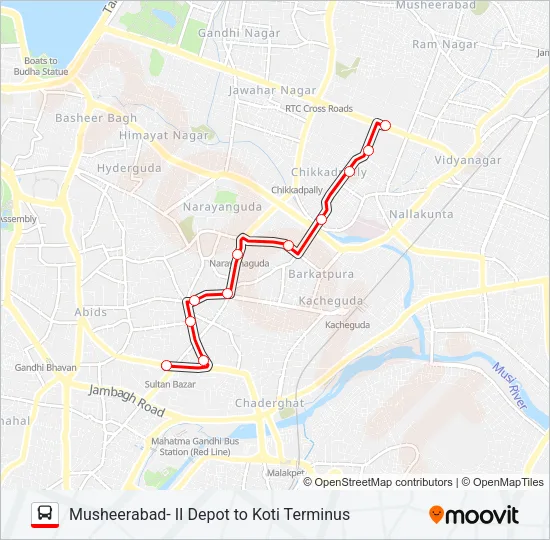 86V Bus Line Map