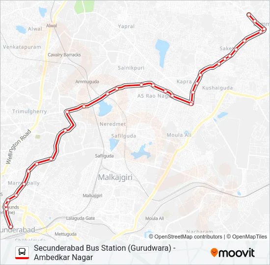 37D Bus Line Map