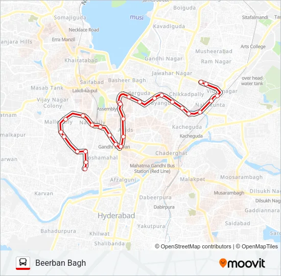 137 Bus Line Map