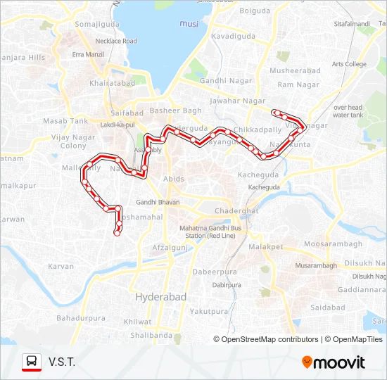 137 Bus Line Map