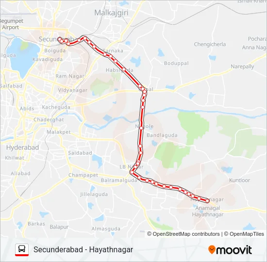 290T Bus Line Map