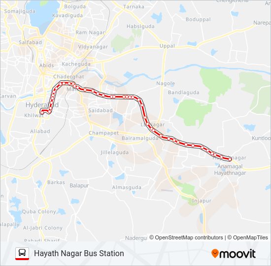 299C bus Line Map