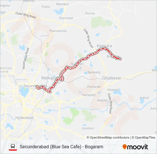 242B Bus Line Map