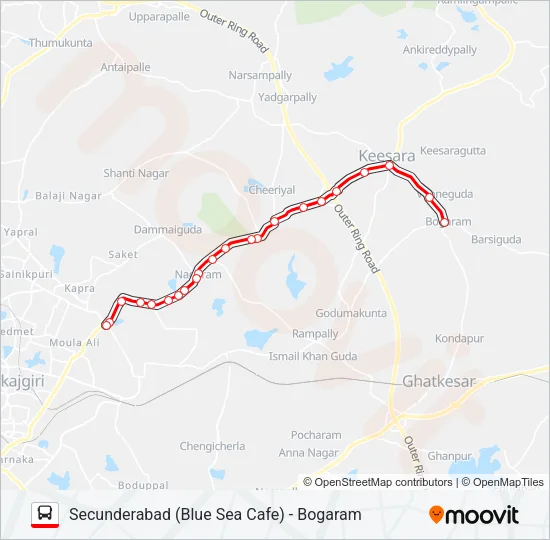 242B Bus Line Map