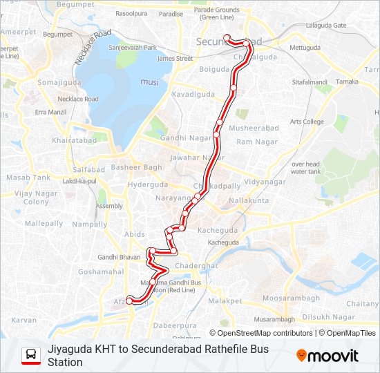 1J Bus Line Map