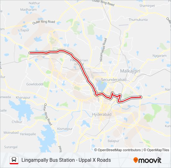 113EL bus Line Map