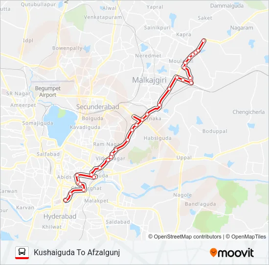 3K Bus Line Map