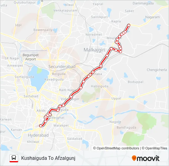 3K Bus Line Map