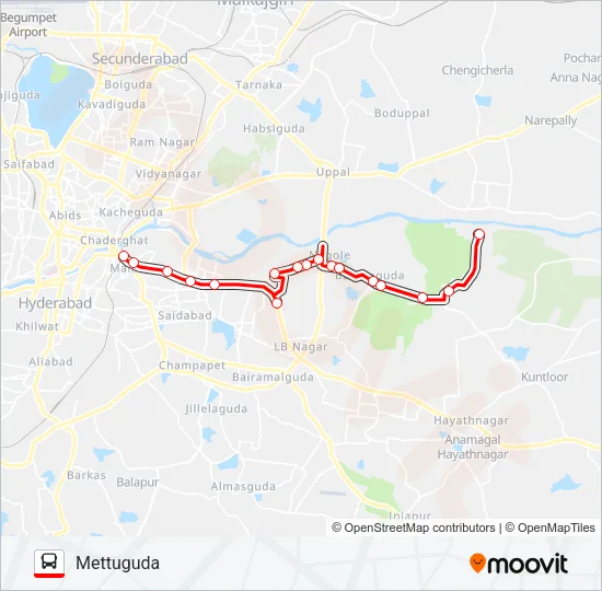 201M Bus Line Map