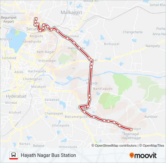 290J Bus Line Map