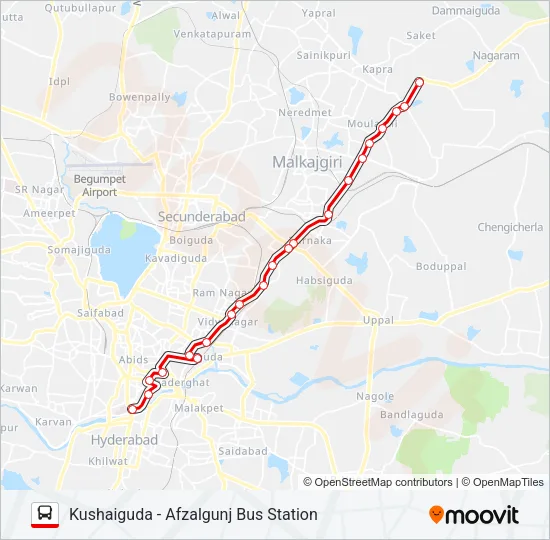 3 Bus Line Map