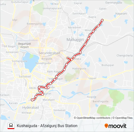 3 Bus Line Map