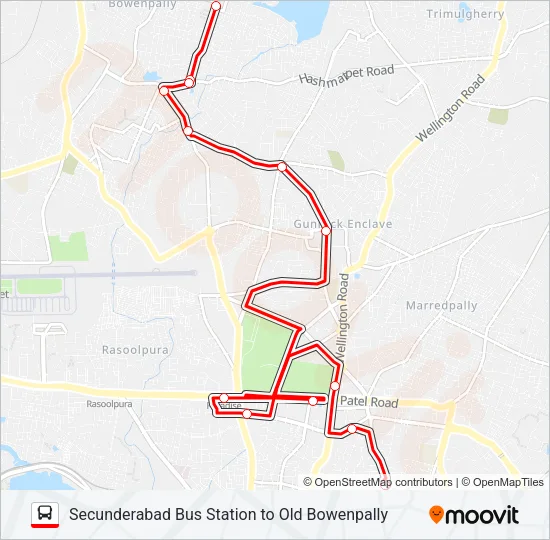 26M Bus Line Map