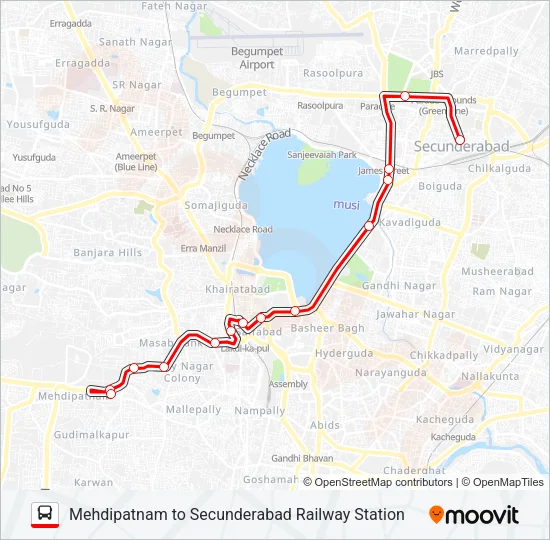 5SD Bus Line Map