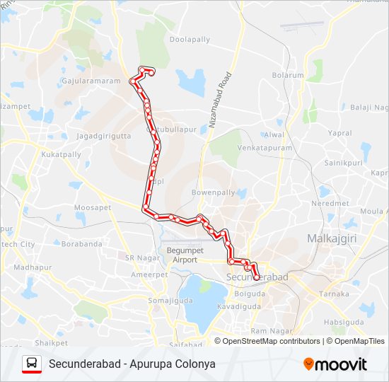 29H bus Line Map