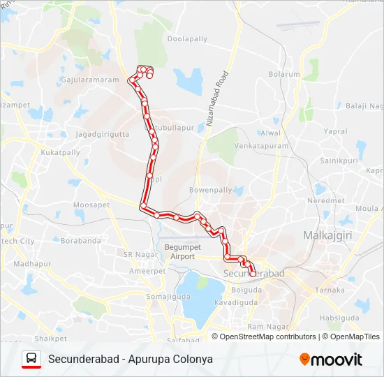 29H Bus Line Map