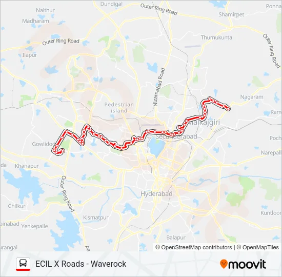 16A/47LI Bus Line Map